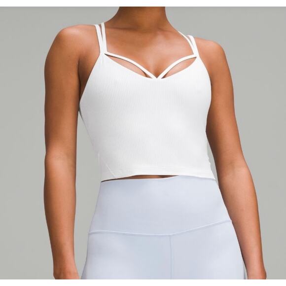 Lululemon Align Strappy Ribbed Tank White 6 NWT - Picture 1 of 3
